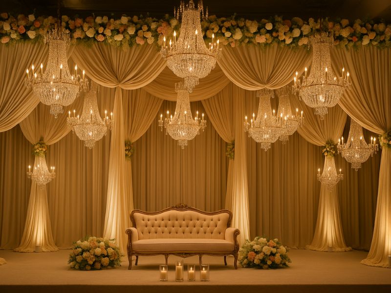 Chandeliers and Crystal Accents