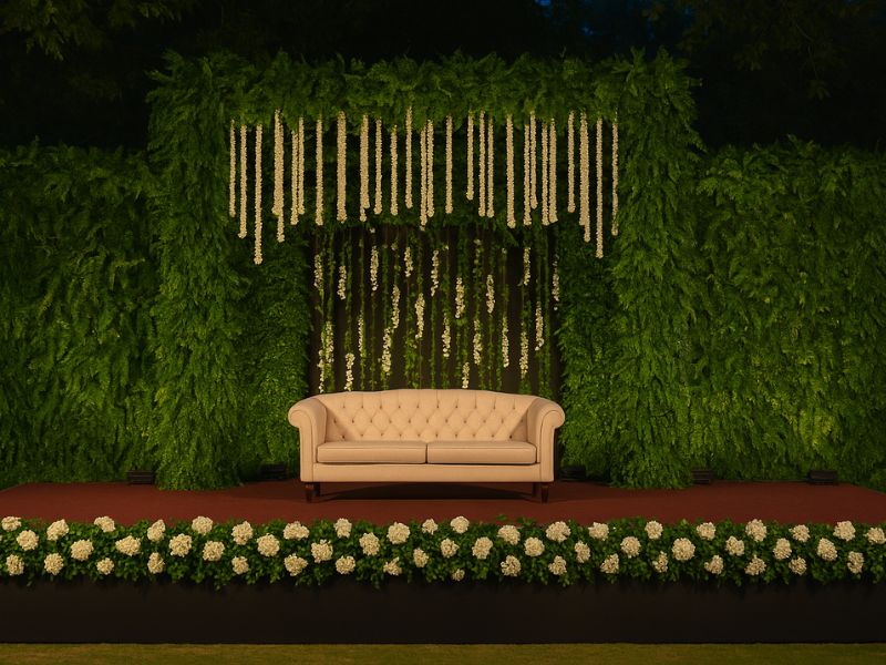 Greenery and Jasmine Blooms