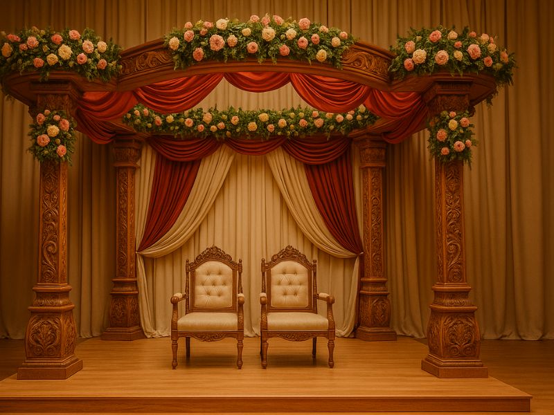 Handcrafted Wooden Mandaps